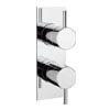 Crosswater - Kai Lever Concealed Thermostatic Shower Valve with Slim Backplate - KL1000RC-VS profile small image view 1 