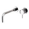 Crosswater - Kai Lever Wall Mounted 2 Hole Set Basin Mixer - KL120WNC profile small image view 1 