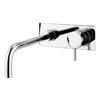 Crosswater - Kai Lever Wall Mounted 2 Hole Set Basin Mixer with Back Plate - KL121WNC profile small image view 1 