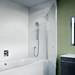 Crosswater Kai 6 Single Hinged Panel Bath Screen profile small image view 2 