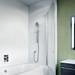 Crosswater 900mm Kai 6 Single Panel Bath Screen - KLBSSC0900 profile small image view 3 