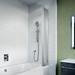 Crosswater 800mm Kai 6 Four Panel Fully Folding Bath Screen profile small image view 2 