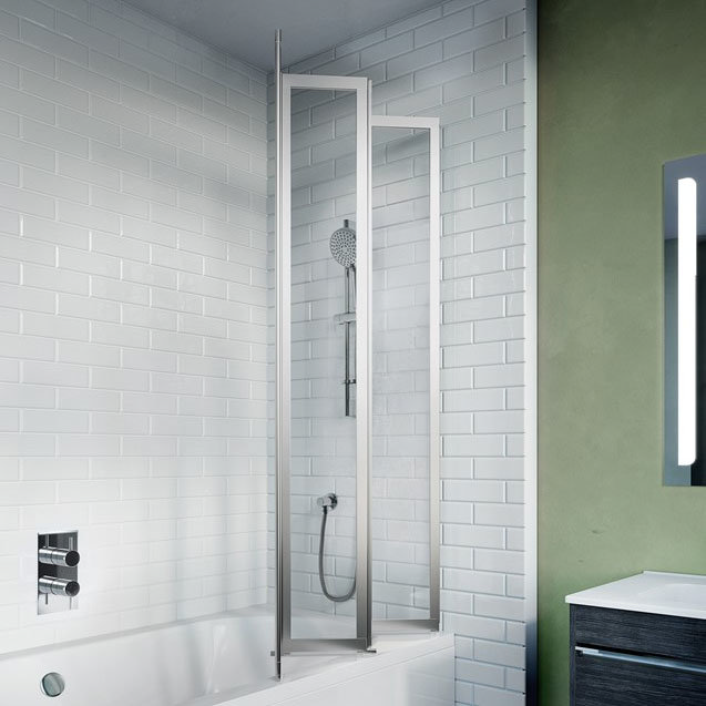 Crosswater 800mm Kai 6 Four Panel Fully Folding Bath Screen