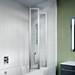 Crosswater 800mm Kai 6 Four Panel Fully Folding Bath Screen profile small image view 3 