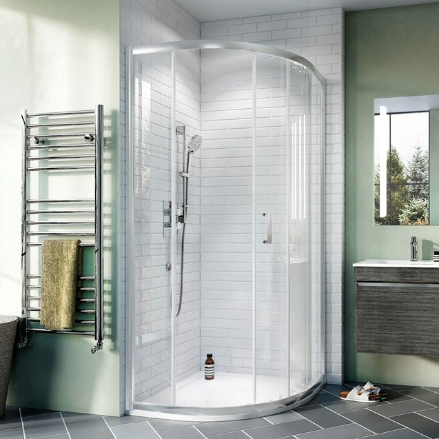 Crosswater 900 x 900mm Kai 6 Quadrant Single Door Shower Enclosure