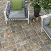 Kochi Brown/Grey Stone Effect Floor Tiles - 450 x 450mm Small Image