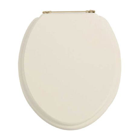 Heritage - Standard Toilet Seat with Gold Hinges - Various Colour Options