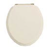 Heritage - Standard Toilet Seat with Gold Hinges - Various Colour Options profile small image view 1 