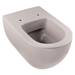 BagnoDesign Koy Matt Grey Rimless Wall Hung Toilet with Soft Close Seat profile small image view 2 