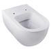 BagnoDesign Koy Matt White Rimless Wall Hung Toilet with Soft Close Seat profile small image view 2 