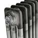 Keswick 1800 x 376mm Raw Metal (Lacquered) 3 Column Radiator profile small image view 2 