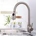 Murcia Brushed Steel Kitchen Tap profile small image view 2 