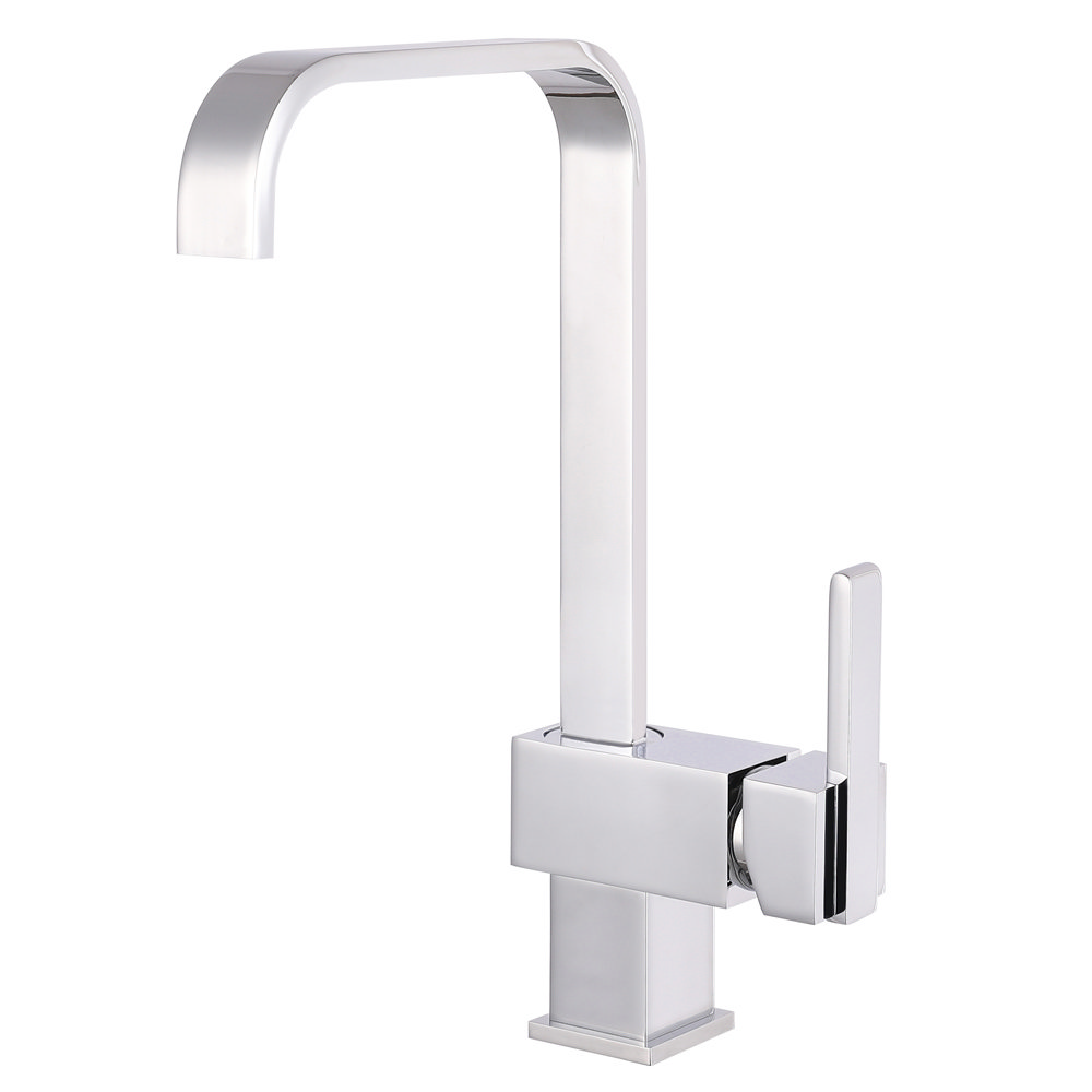 Modern Square Kitchen Tap Victorian Plumbing   KTA002 N L 