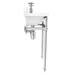 Keswick Traditional 515mm Cloakroom Basin 2TH & Chrome Wash Stand profile small image view 3 
