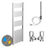 Cube 500 x 1600mm Heated Towel Rail (incl. Valves + Electric Heating Kit) profile small image view 1 