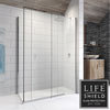 Kudos Pinnacle 8 1200 x 800mm Sliding Door Shower Enclosure for Corner ...