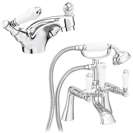 Lancaster Traditional Tap Package (Bath + Basin Tap)
