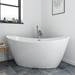 Sofia 1700 x 800mm Modern Double Ended Freestanding Bath profile small image view 7 