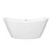 Sofia 1700 x 800mm Modern Double Ended Freestanding Bath profile small image view 2 