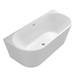Apollo Back To Wall Modern Curved Bath (1700 x 800mm) profile small image view 2 
