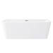Orion Back To Wall Modern Square Bath (1700 x 735mm) profile small image view 3 