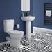 Lena Ceramic Close Coupled Modern Toilet profile small image view 4 