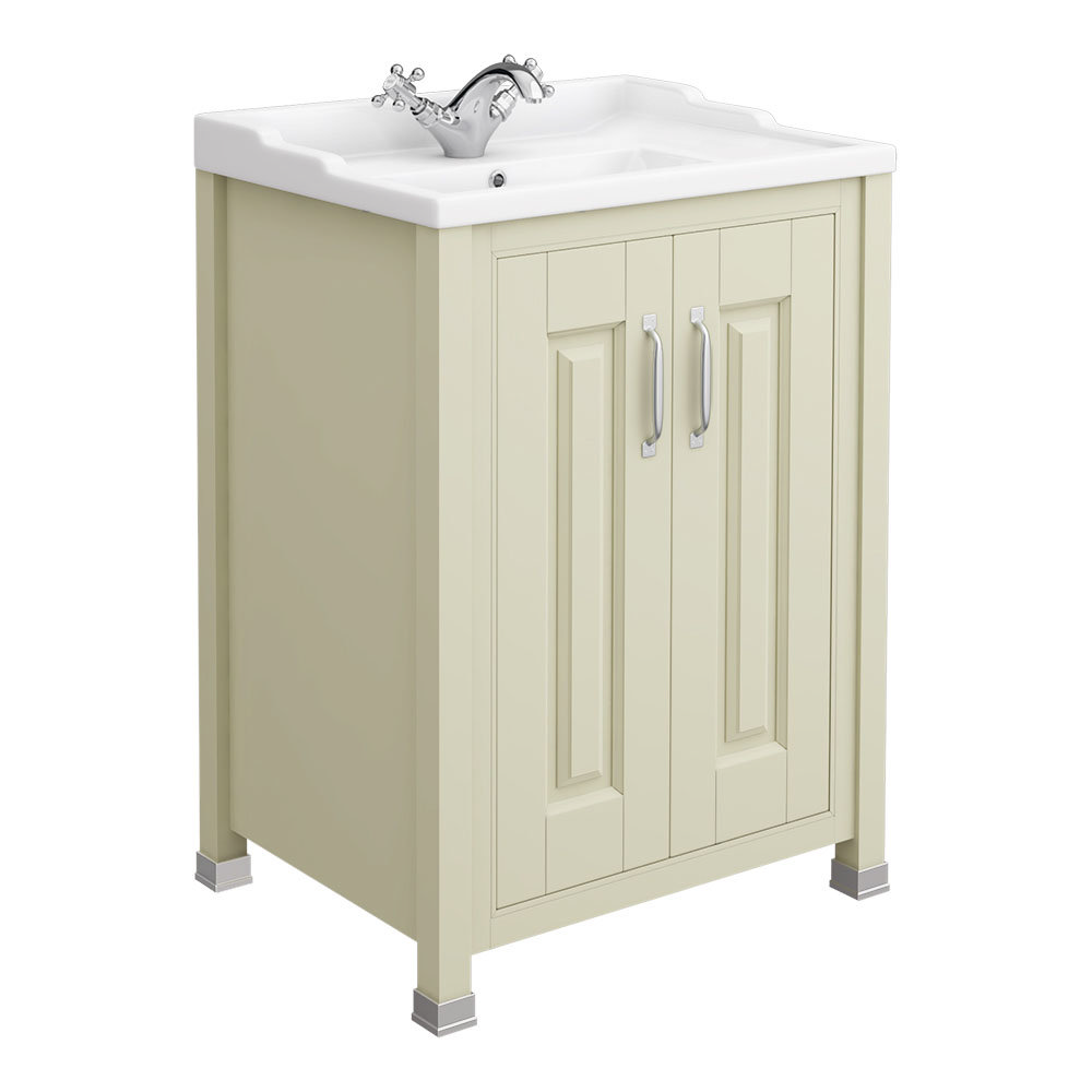 Old London 600 Traditional 2 Door Basin Cabinet Pistachio Ldf203 At Victorian Plumbing Uk