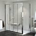 Mira Leap Double Sliding Shower Door profile small image view 2 