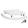 Easy Plumb Shower Tray Panel and Leg Set (1200 x 1000 Curved Panel) - LEGB profile small image view 1 