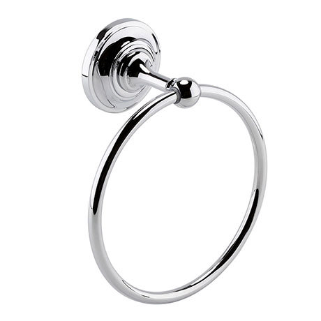 Hudson Reed Traditional Chrome Towel Ring - LH302