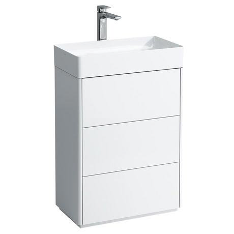 Laufen Living Square 600mm 3 Drawer Vanity Unit With Ceramic Basin Livvan2 At Victorian Plumbing Uk Laufen Living Square 600mm 3 Drawer, 3 Drawer Bathroom Vanity Unit