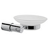 Lilly Modern Round Soap Dish & Holder - Chrome profile small image view 1 