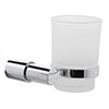 Lilly Modern Round Tumbler & Holder - Chrome profile small image view 1 