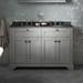 Old London 1200mm Cabinet & Double Bowl Black Marble Top - Storm Grey profile small image view 2 