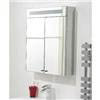 Hudson Reed Tuscon Stainless Steel Bathroom Cabinet with 2 Doors & Light - LQ334 profile small image view 2 