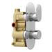 Bosa Modern Twin Concealed Thermostatic Shower Valve profile small image view 5 