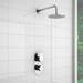 Bosa Modern Twin Concealed Thermostatic Shower Valve profile small image view 3 