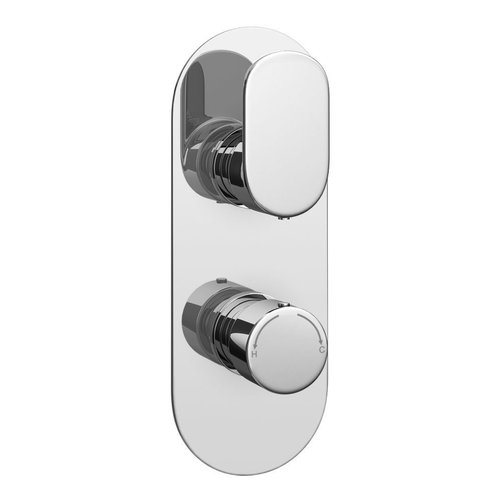 Bosa Modern Twin Concealed Thermostatic Shower Valve