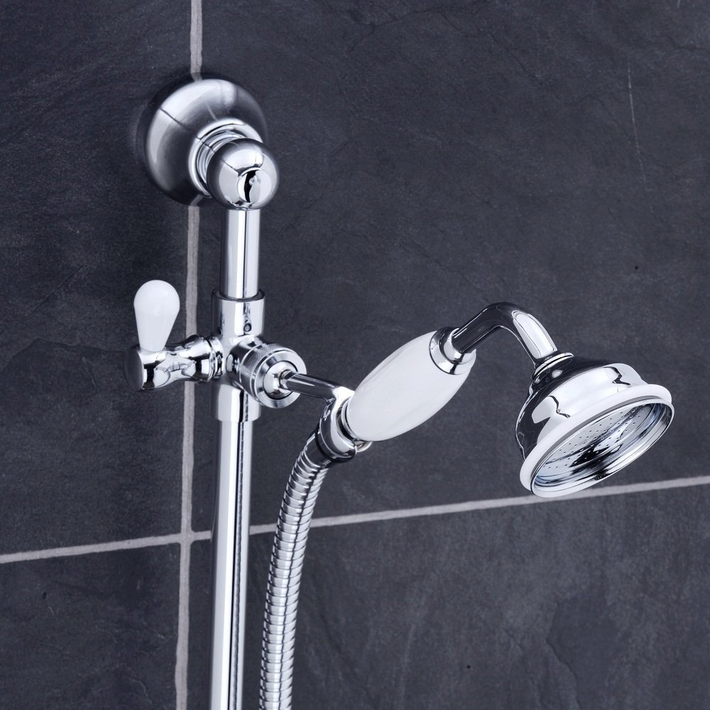 Lancaster Traditional Bath Shower Mixer With Slider Rail Kit Online