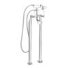 Lancaster Traditional Freestanding Chrome Bath Shower Mixer & Shower Kit profile small image view 1 