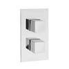 Hudson Reed Lennox Twin Concealed Thermostatic Shower Valve - SQR3210 profile small image view 1 