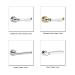 Heritage - Dorchester Low-level WC & Gold Flush Pack - Various Lever Options profile small image view 2 