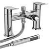 Luna Waterfall Bath Shower Mixer with Shower Kit - Chrome profile small image view 1 