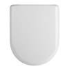 Nuie Luxury D-Shape Soft Close Toilet Seat with Top Fix, Quick Release - NTS004 profile small image view 1 