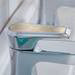 Heritage Lymington Lace Gold 5 Taphole Bath Shower Mixer - TLYCG074 profile small image view 2 