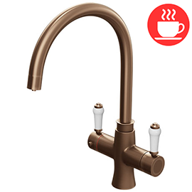 Marple Traditional Brushed Copper Instant Boiling Water Kitchen Tap (Includes Tap, Boiler + Filter)