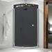 Merlyn 10 Series 900 x 900mm LH Smoked Black Glass 1 Door Quadrant Enclosure profile small image view 5 