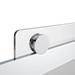 Merlyn 10 Series 900 x 900mm RH Smoked Black Glass 1 Door Quadrant Enclosure profile small image view 4 