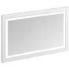 Burlington Framed 120 Mirror with LED Illumination - Matt White profile small image view 1 