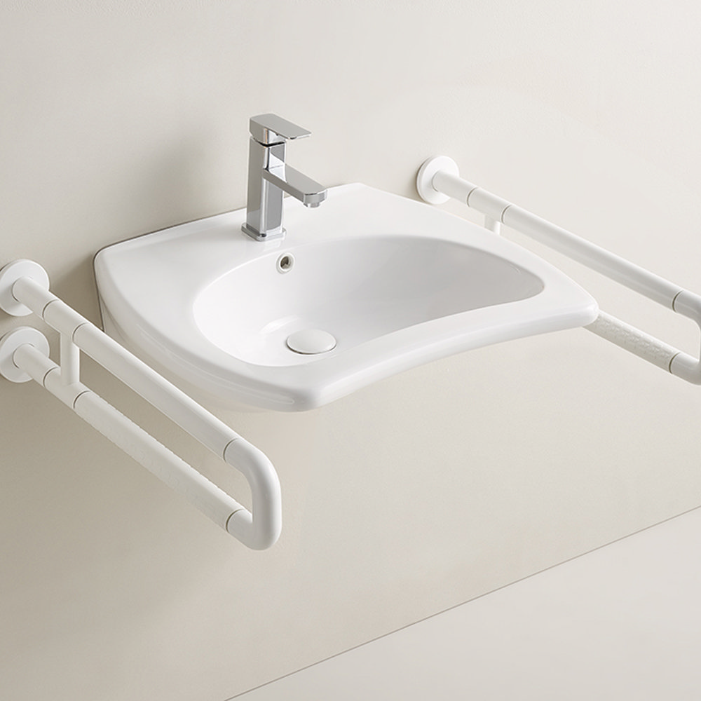 Milton Wheelchair Accessible Wall Hung Basin (605 x 530mm) Victorian